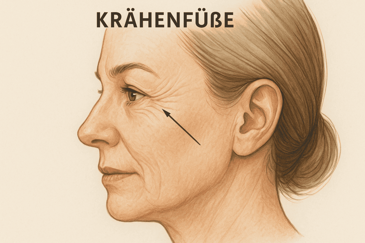 Was sind Krähenfüße