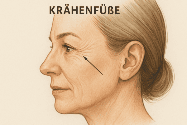 Was sind Krähenfüße